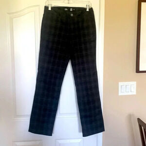 NWOT RSQ boys size 20 London Skinny Chino grey plaid straight leg stretch